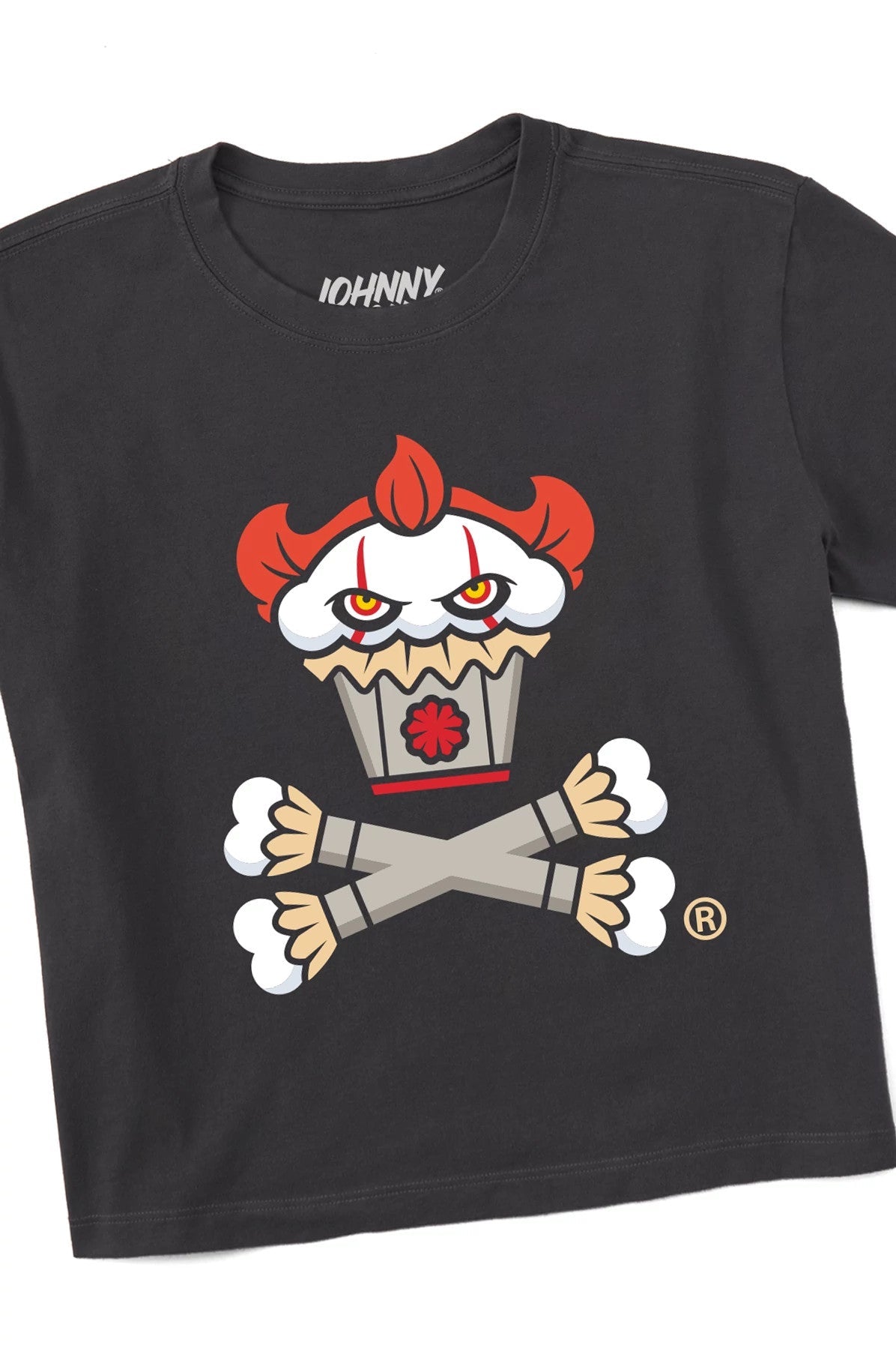 Women's Boxy Down Here Crossbones Short Sleeve Premium Tee