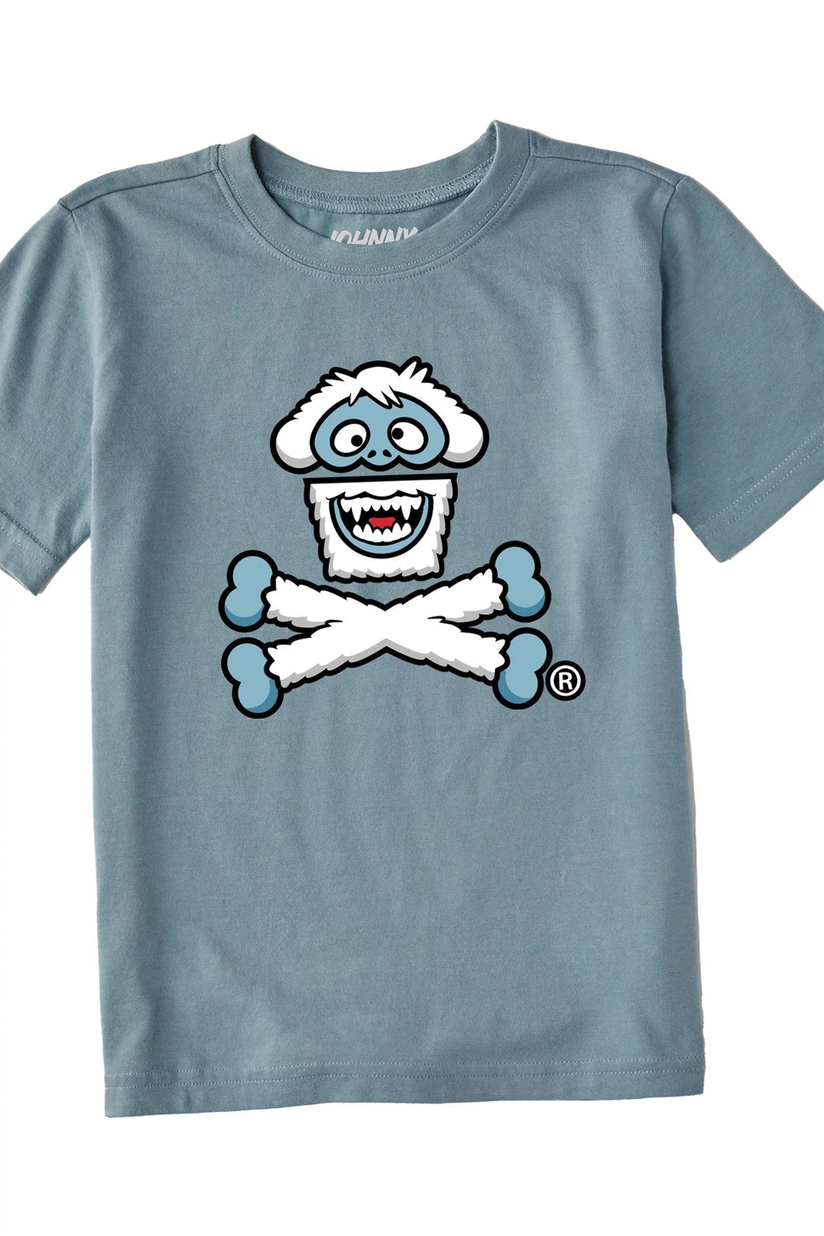 Kids Snow Monster Crossbones Short Sleeve Premium Tee