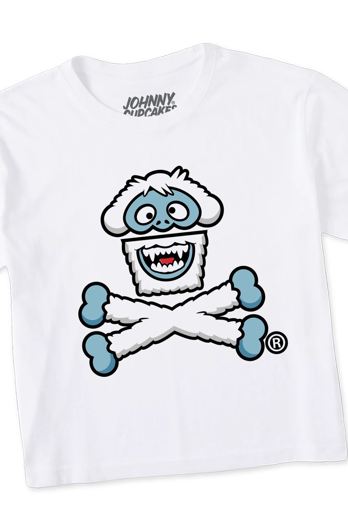 Women's Boxy Snow Monster Crossbones Short Sleeve Premium Tee