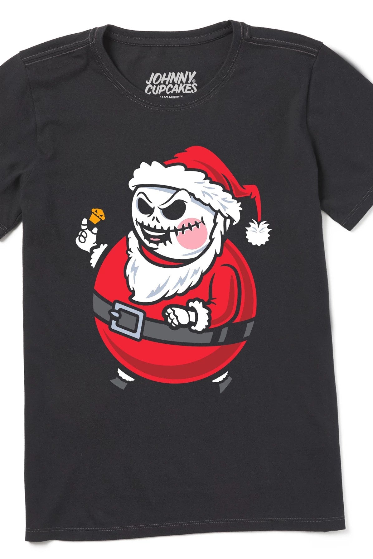 Women's  Big Kid Santa Skullington Short Sleeve Premium Tee