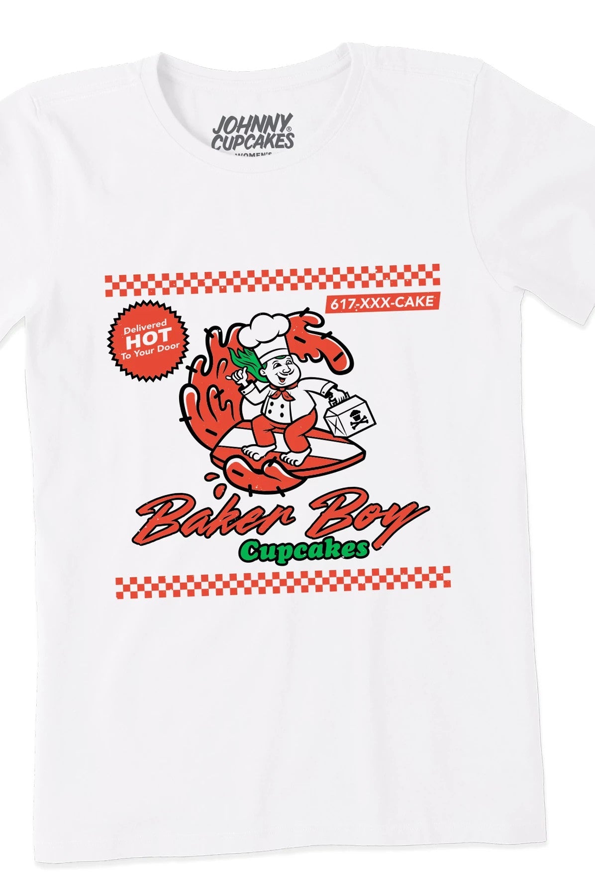 Women's Baker Boy Pizza Short Sleeve Premium Tee