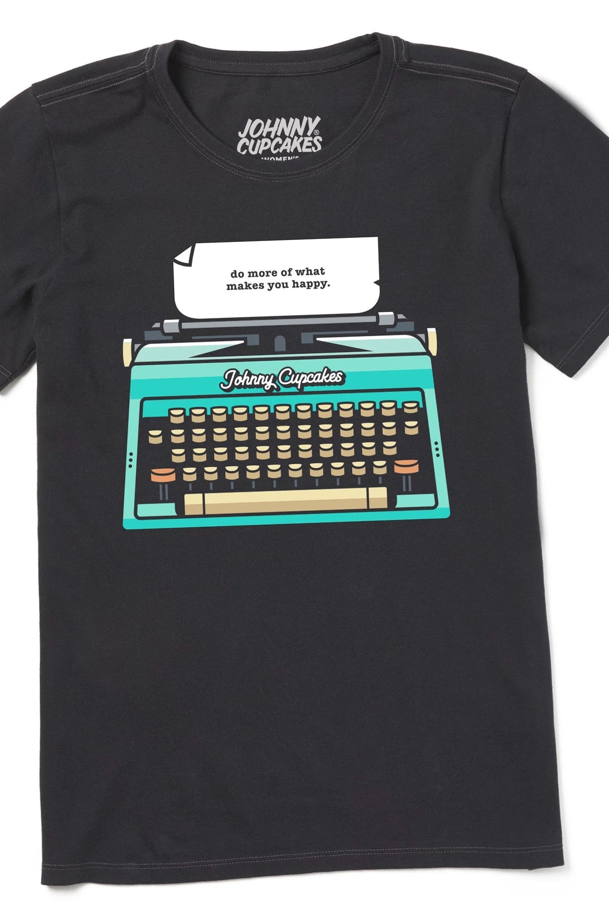 Women's Happiness Typewriter Short Sleeve Premium Tee