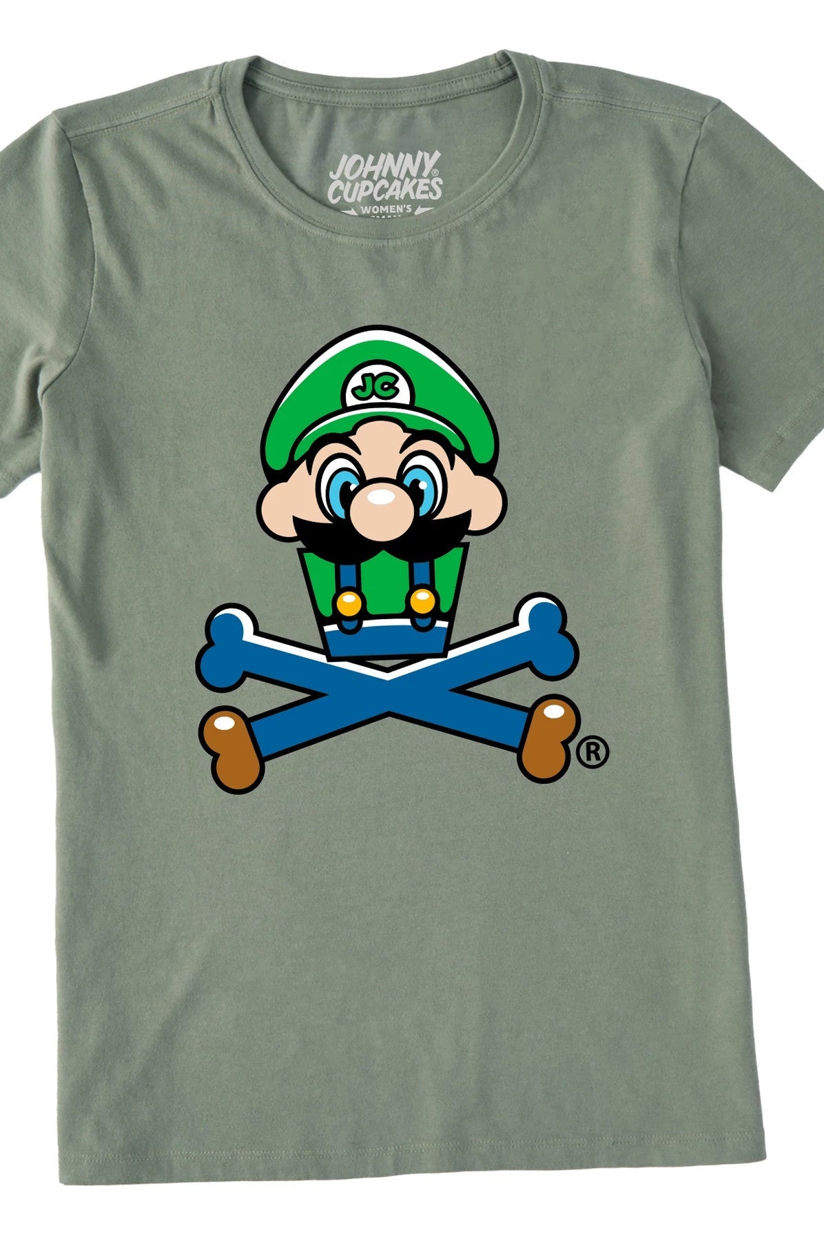 Women's Green Plumber Crossbones Short Sleeve Premium Tee