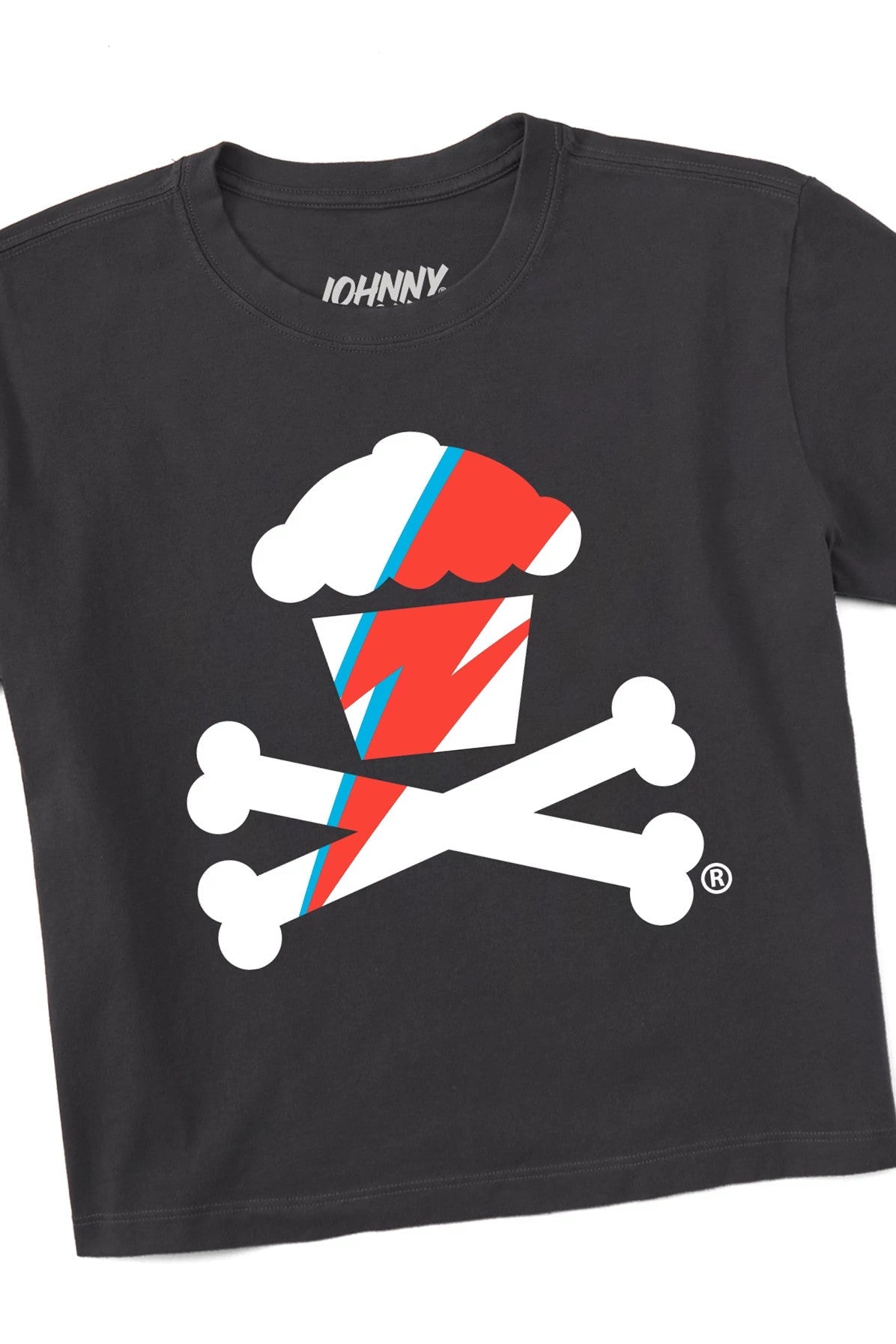 Women's Boxy Lightning Crossbones Short Sleeve Premium Tee