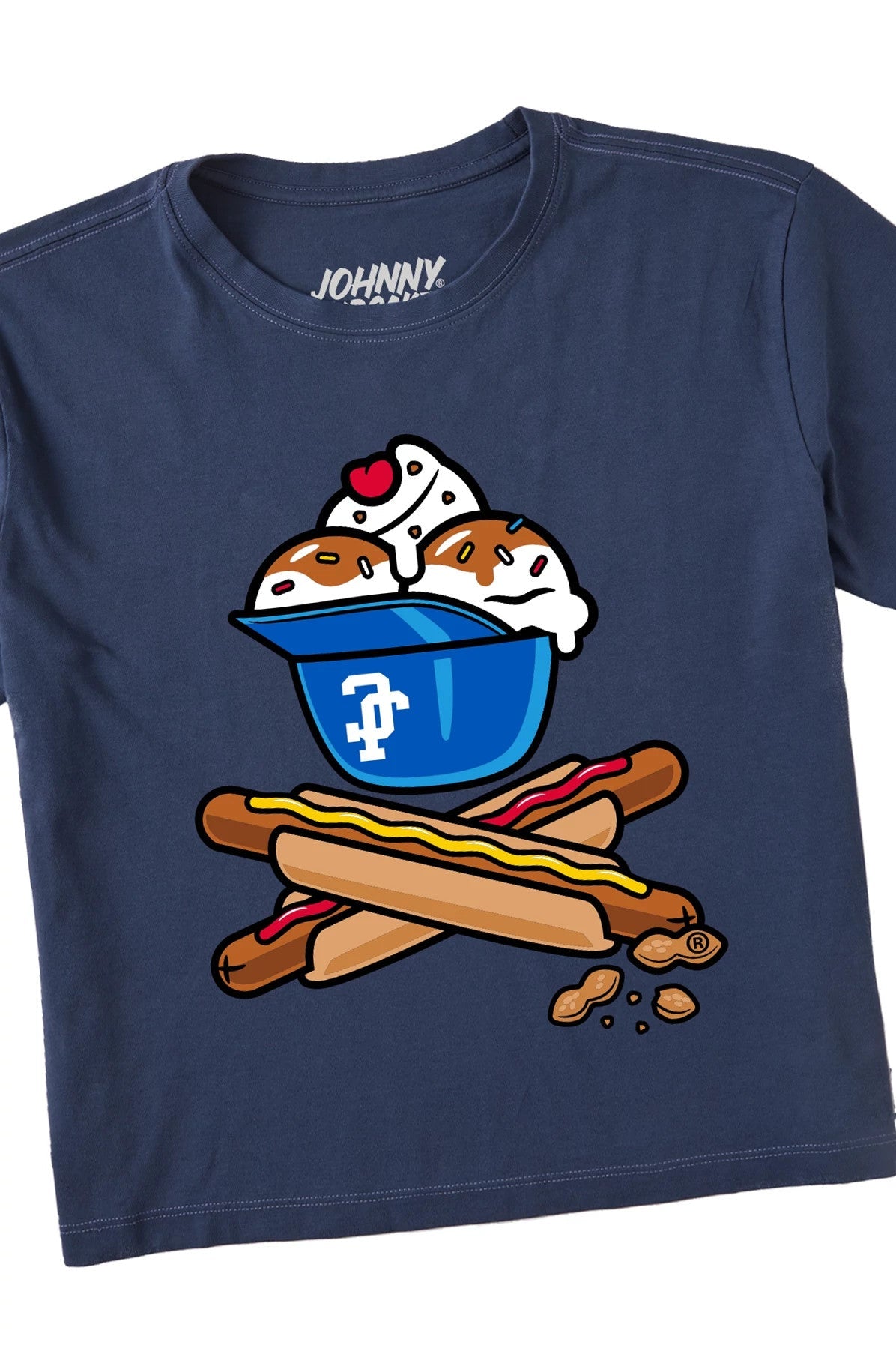 Women's Boxy Ball Game Snacks Short Sleeve Premium Tee