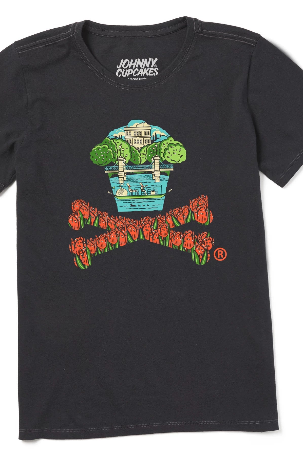 Women's Public Garden Crossbones Short Sleeve Premium Tee