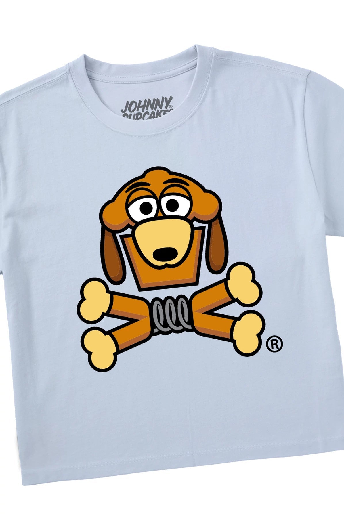 Women's Boxy Springy Pup Crossbones Short Sleeve Premium Tee