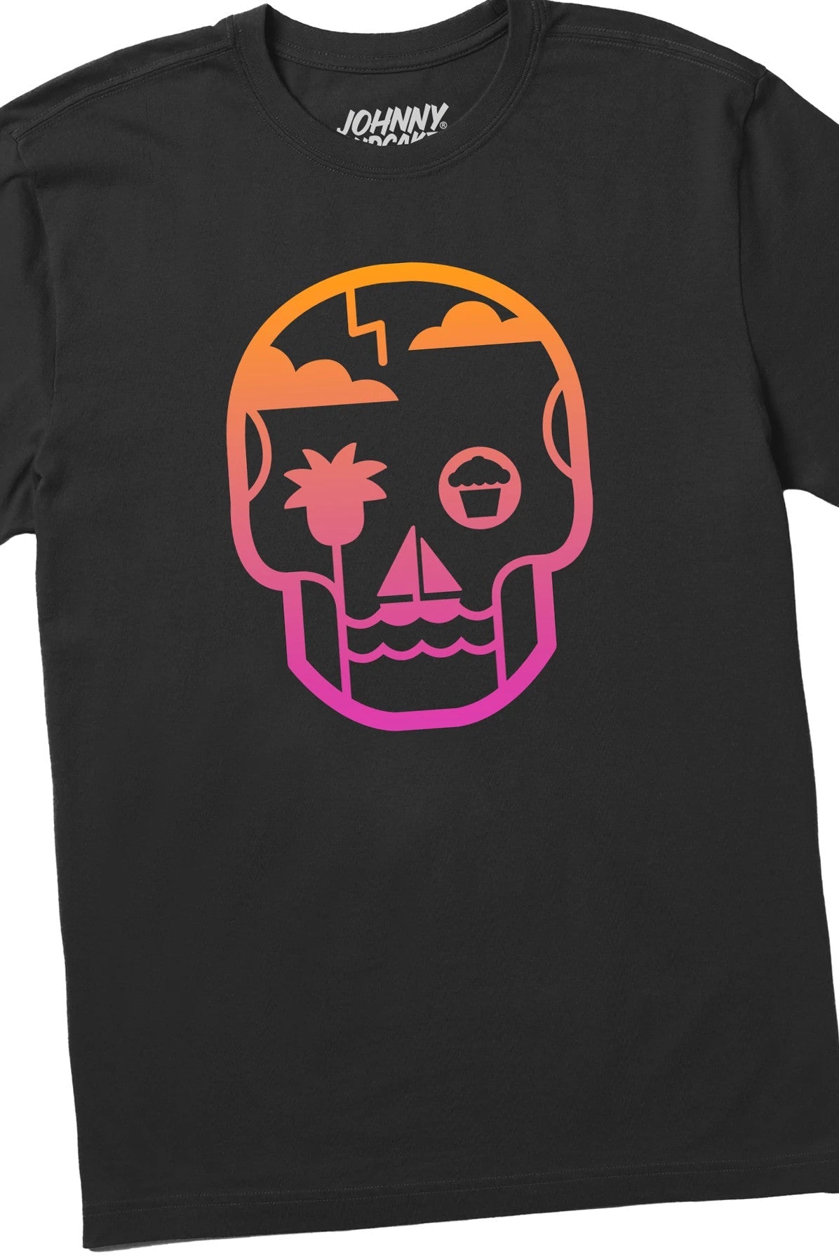 Men's Summer Skull Short Sleeve Premium Tee