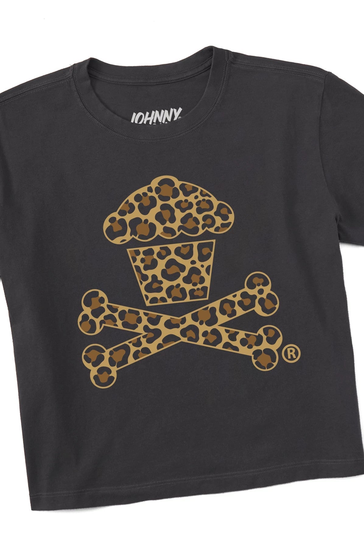 Women's Boxy Leopard Crossbones Short Sleeve Premium Tee