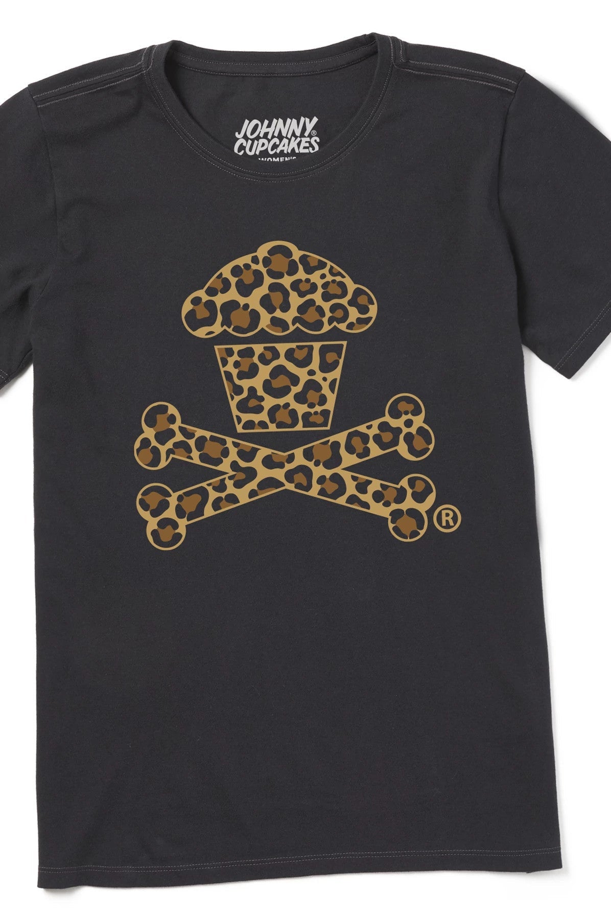 Women's Leopard Crossbones Short Sleeve Premium Tee