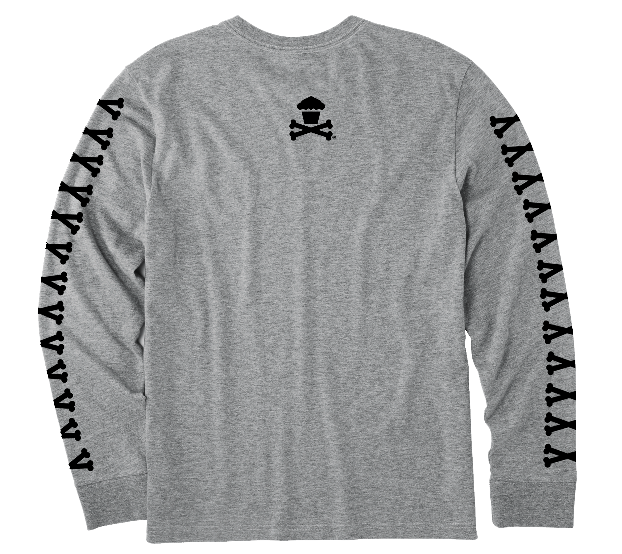 Men's Basic Bones Premium Long Sleeve (Heather Grey)