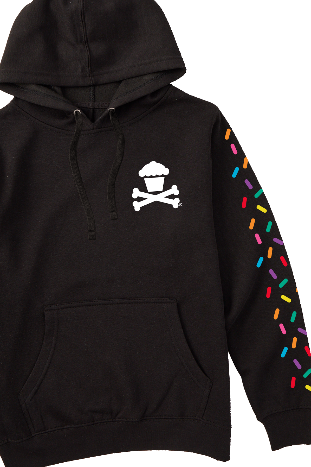 Adult Pullover Sweatshirt - Sprinkles Sleeve Basic Mini