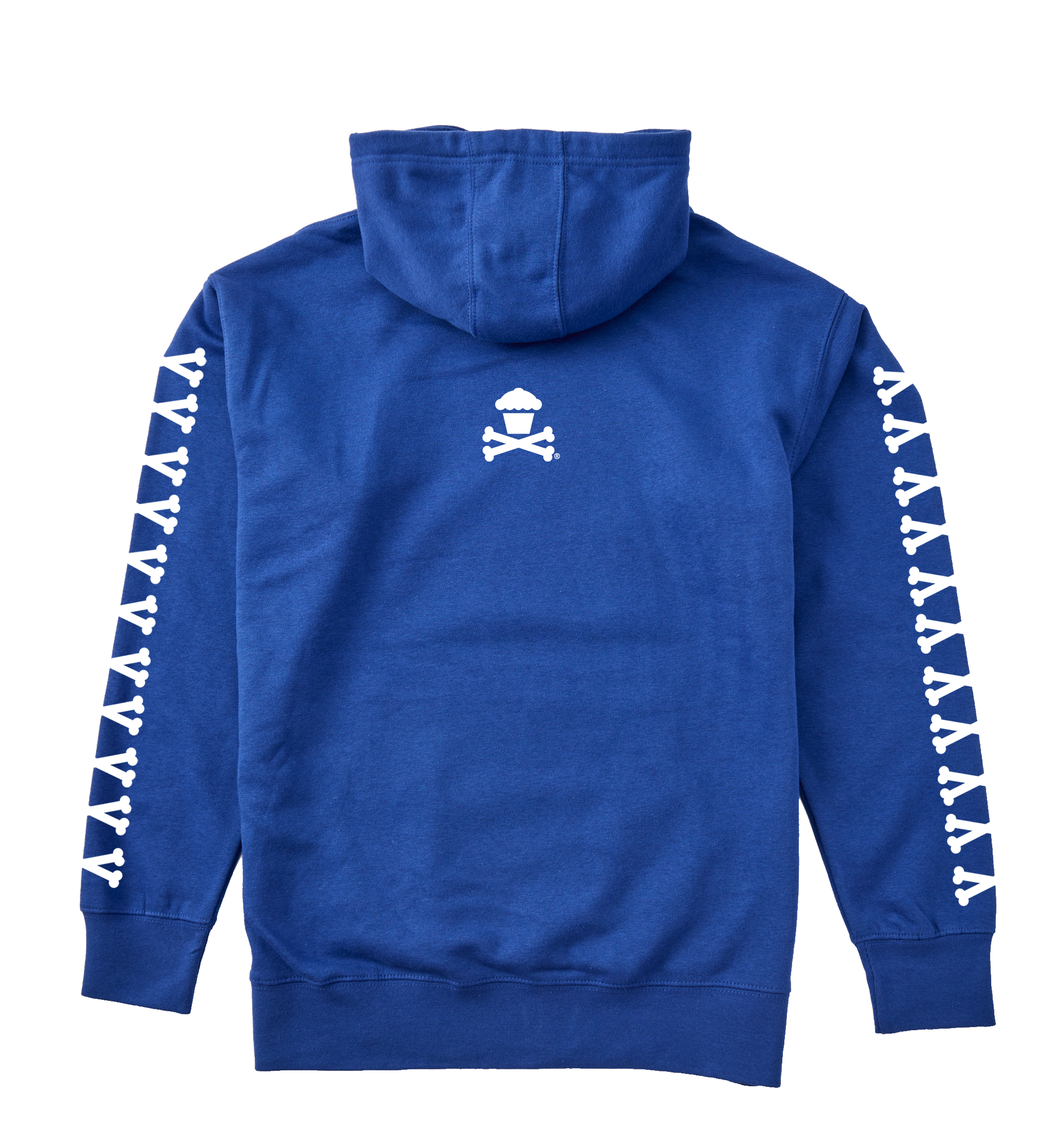 Adult Pullover Sweatshirt - Basic Bones Sleeve (Royal)