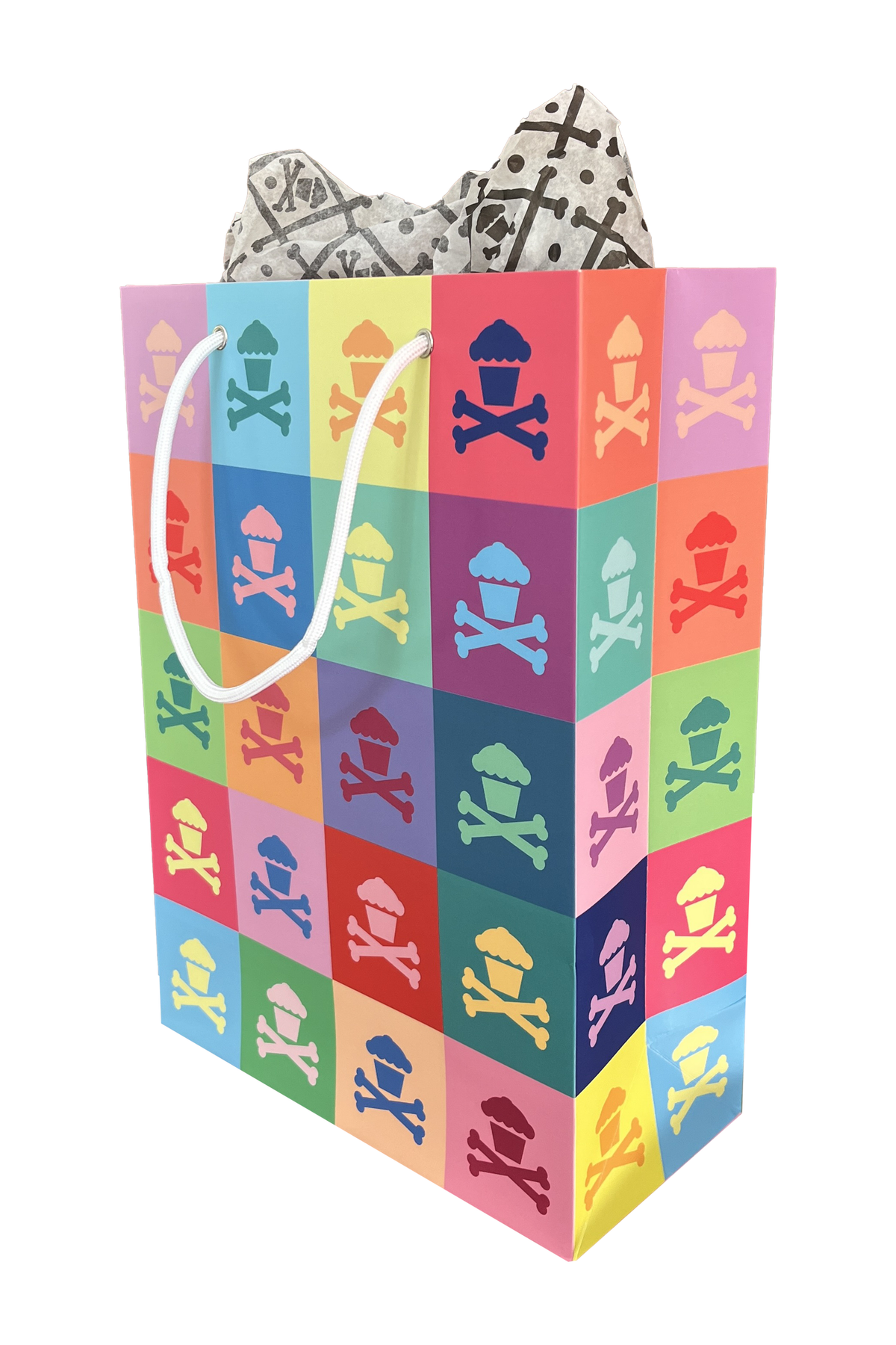 Gift Bag - Colorful Crossbones