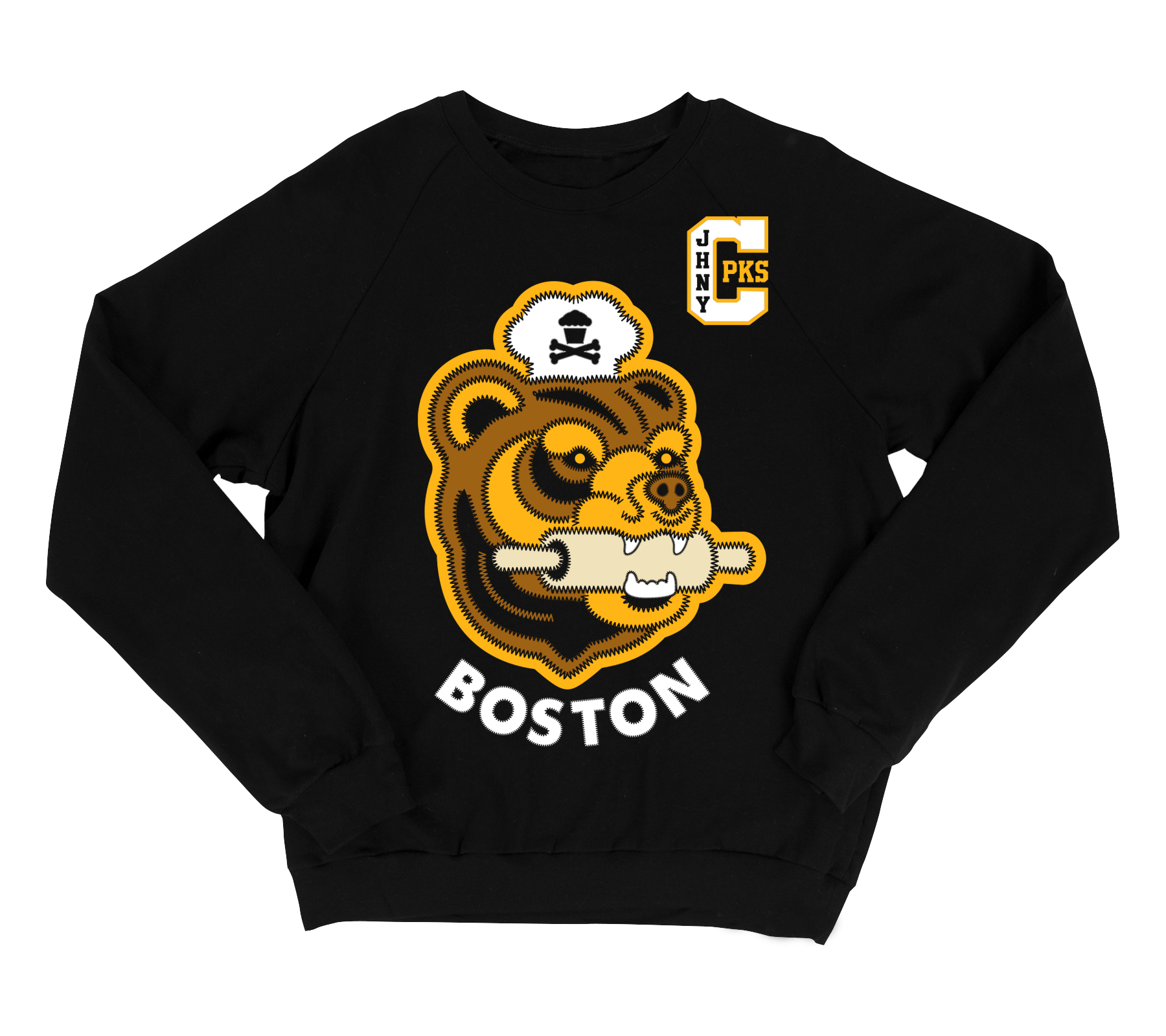 JC Vault - Adult Medium - Hockey Bear Captain Crewneck Sweatshirt / Sample