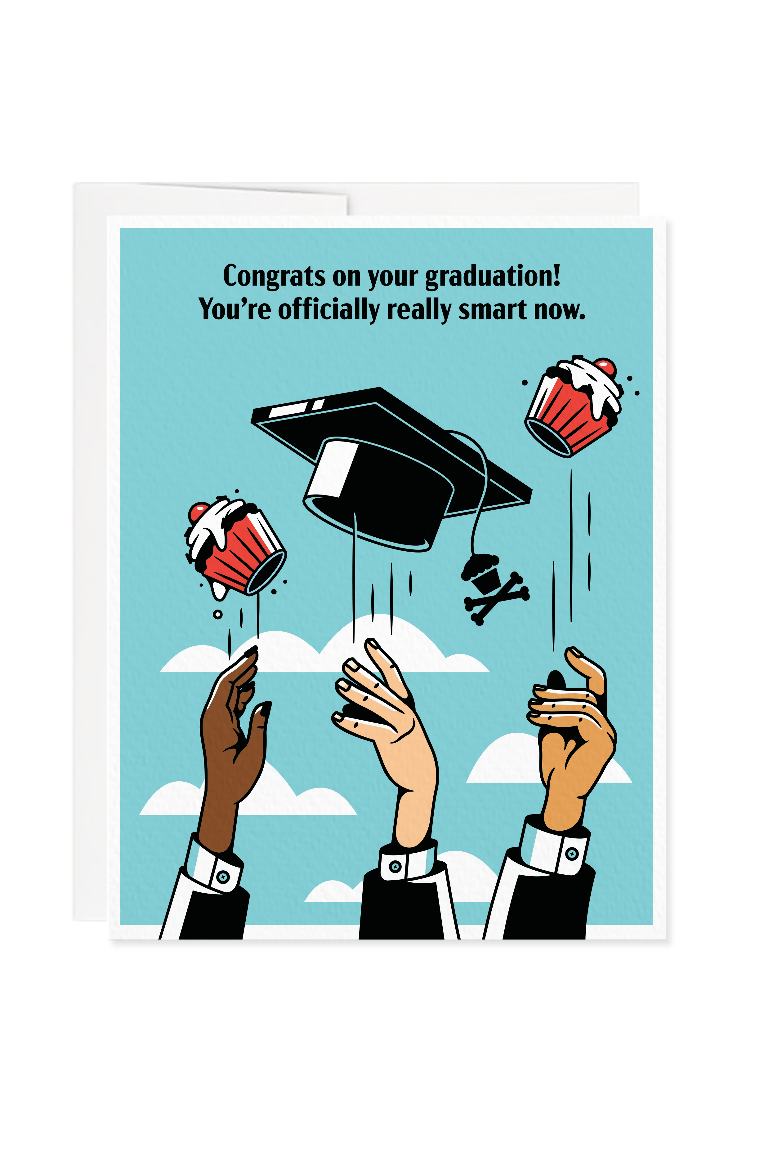 Congrats Grad Cap Greeting Card