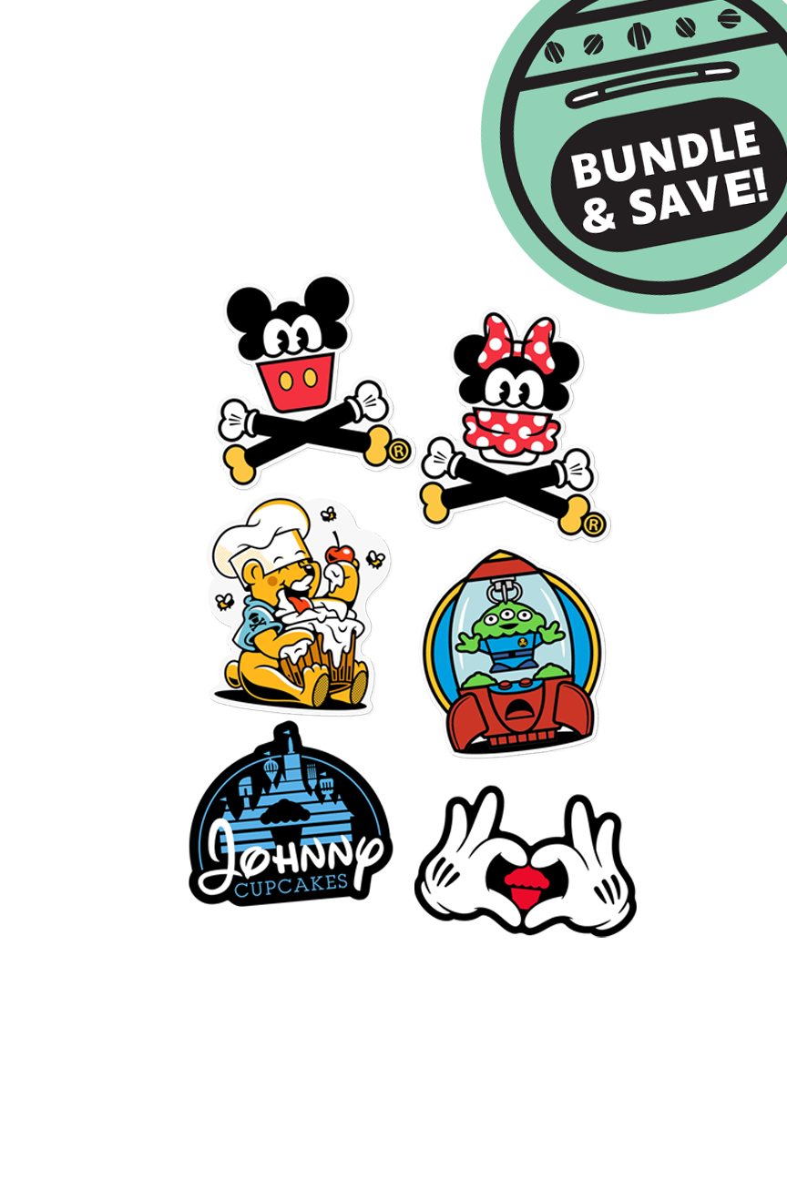 6 MINI STICKER BUNDLE - Magical Theme Park
