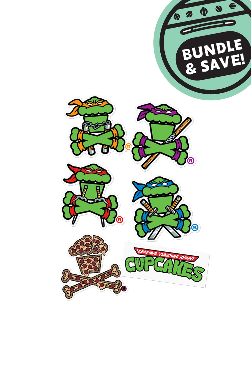 6 MINI STICKER BUNDLE - Sewer Dwellers