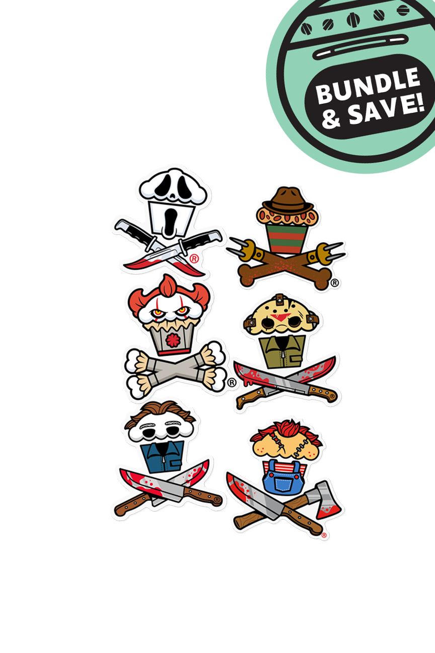 6 MINI STICKER BUNDLE - Slasher Crossbones