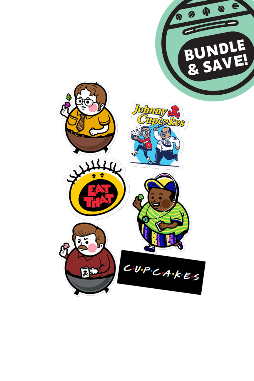 6 MINI STICKER BUNDLE - Sitcom Sweets