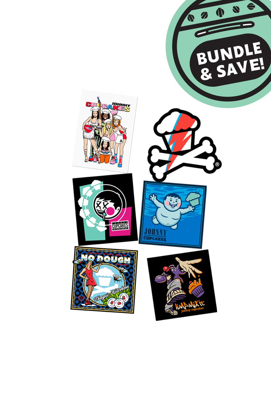 6 MINI STICKER BUNDLE - Musical Munchies