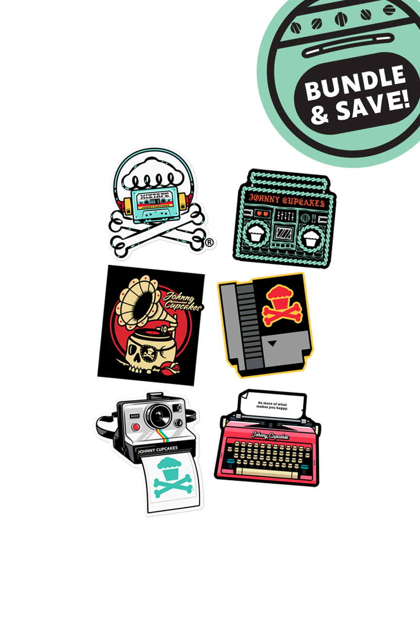 6 MINI STICKER BUNDLE - Retro Hobbies Lover