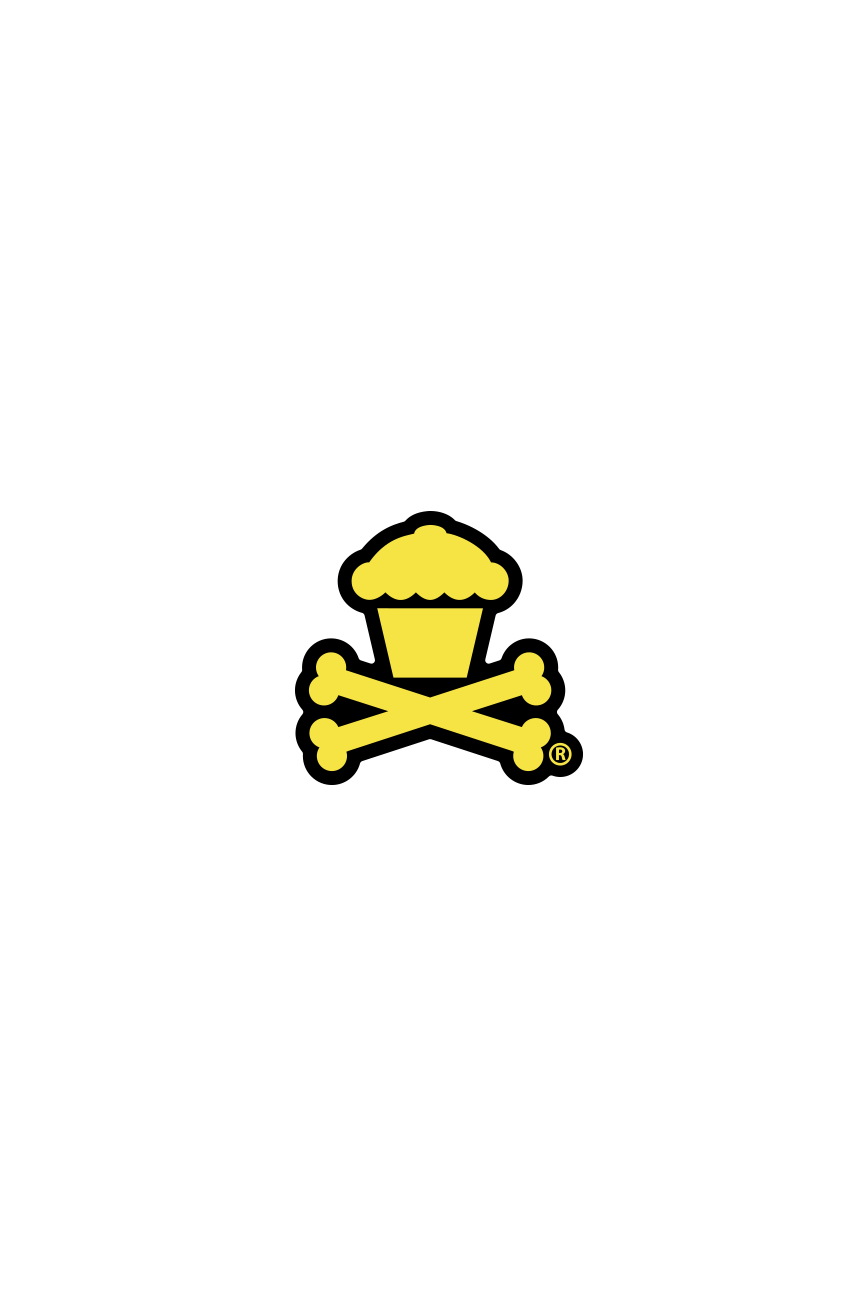 MINI STICKER - Crossbones Colorway (Yellow)