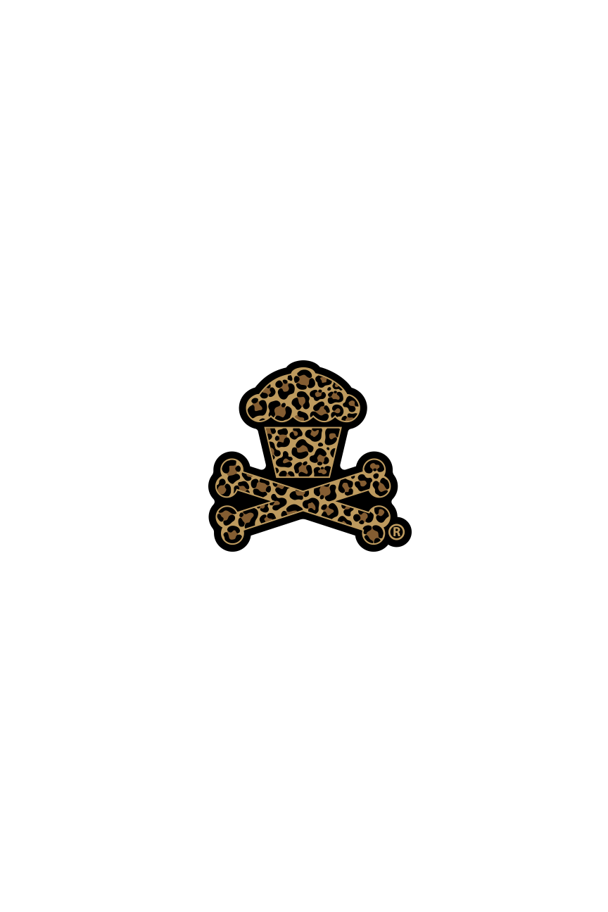 MINI STICKER - Leopard Crossbones