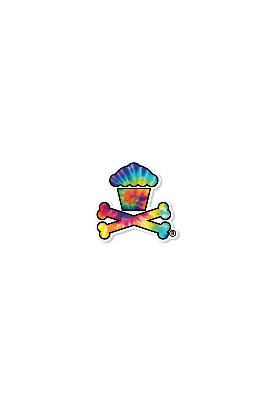 MINI STICKER - Tie Dye Crossbones