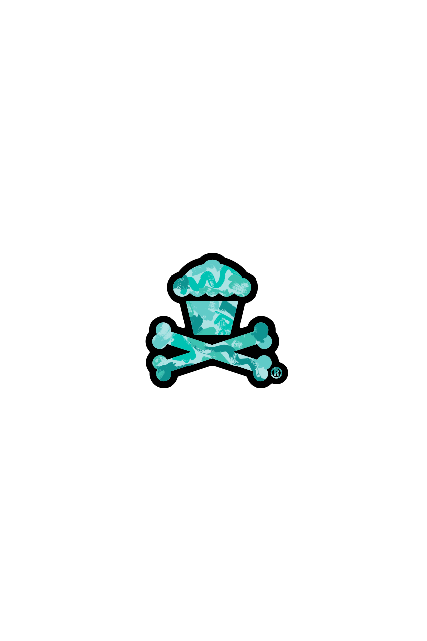 MINI STICKER - Painted Crossbones
