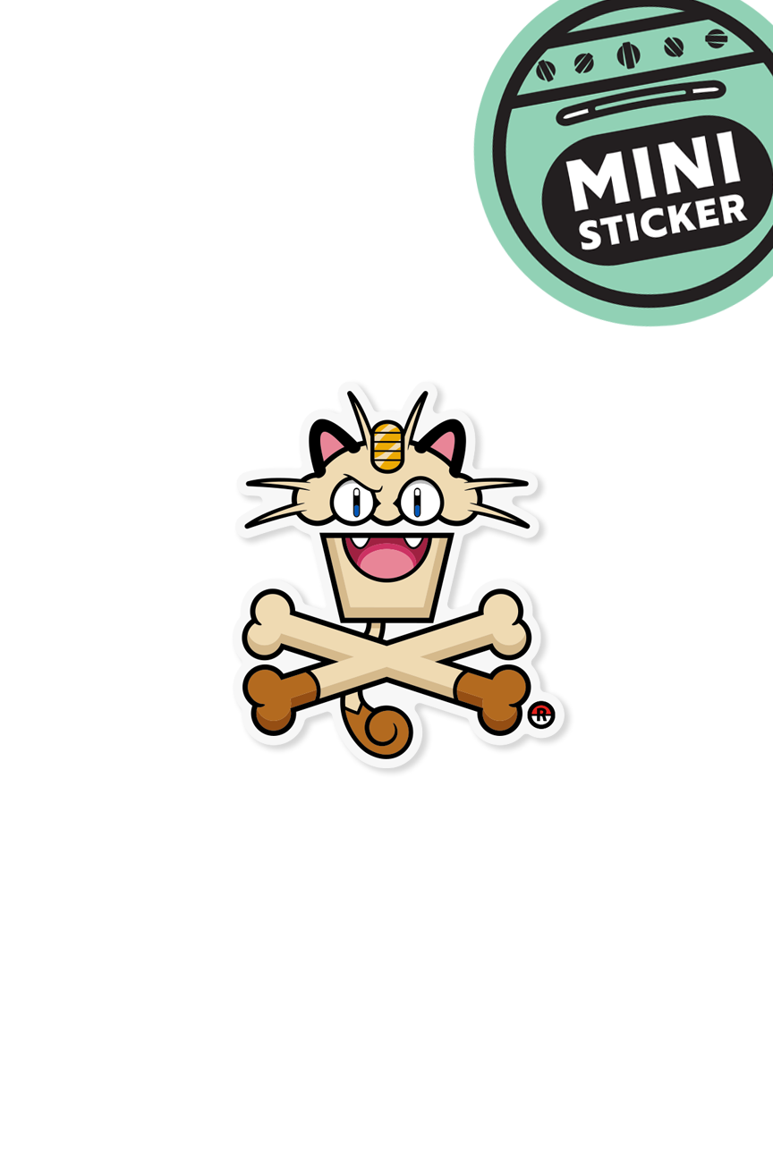 MINI STICKER - Meow Crossbones