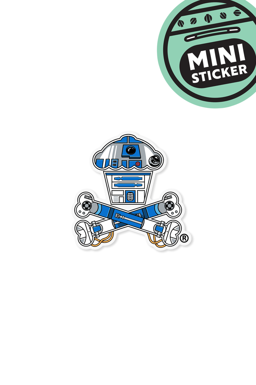 MINI STICKER - Bleep Bloop Crossbones