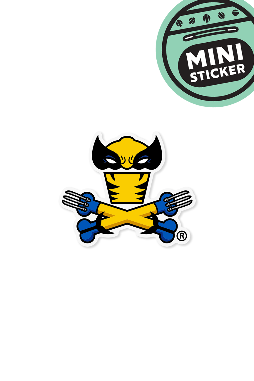 MINI STICKER - Claw Crossbones