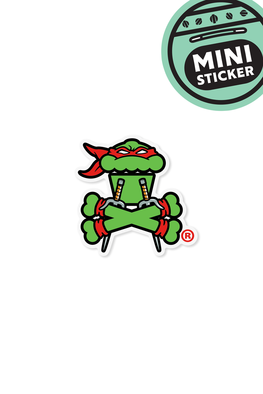 MINI STICKER - Red Sais Crossbones