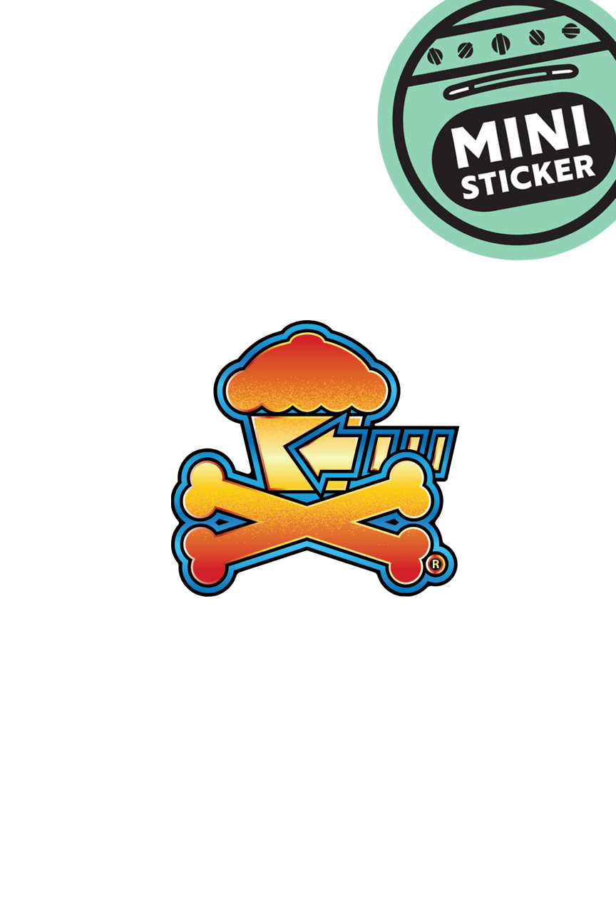 MINI STICKER - Time Traveler Crossbones