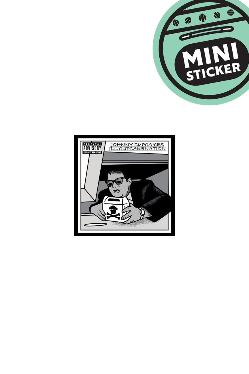 MINI STICKER - Ill Cupcake Nation