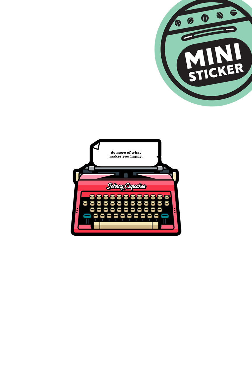 MINI STICKER - Typewriter