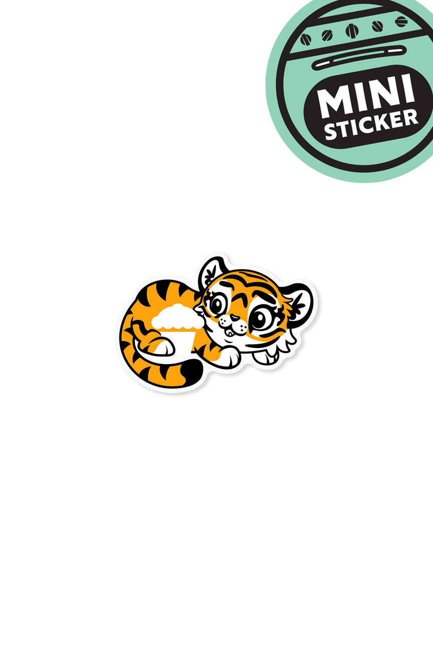 MINI STICKER - Tiger