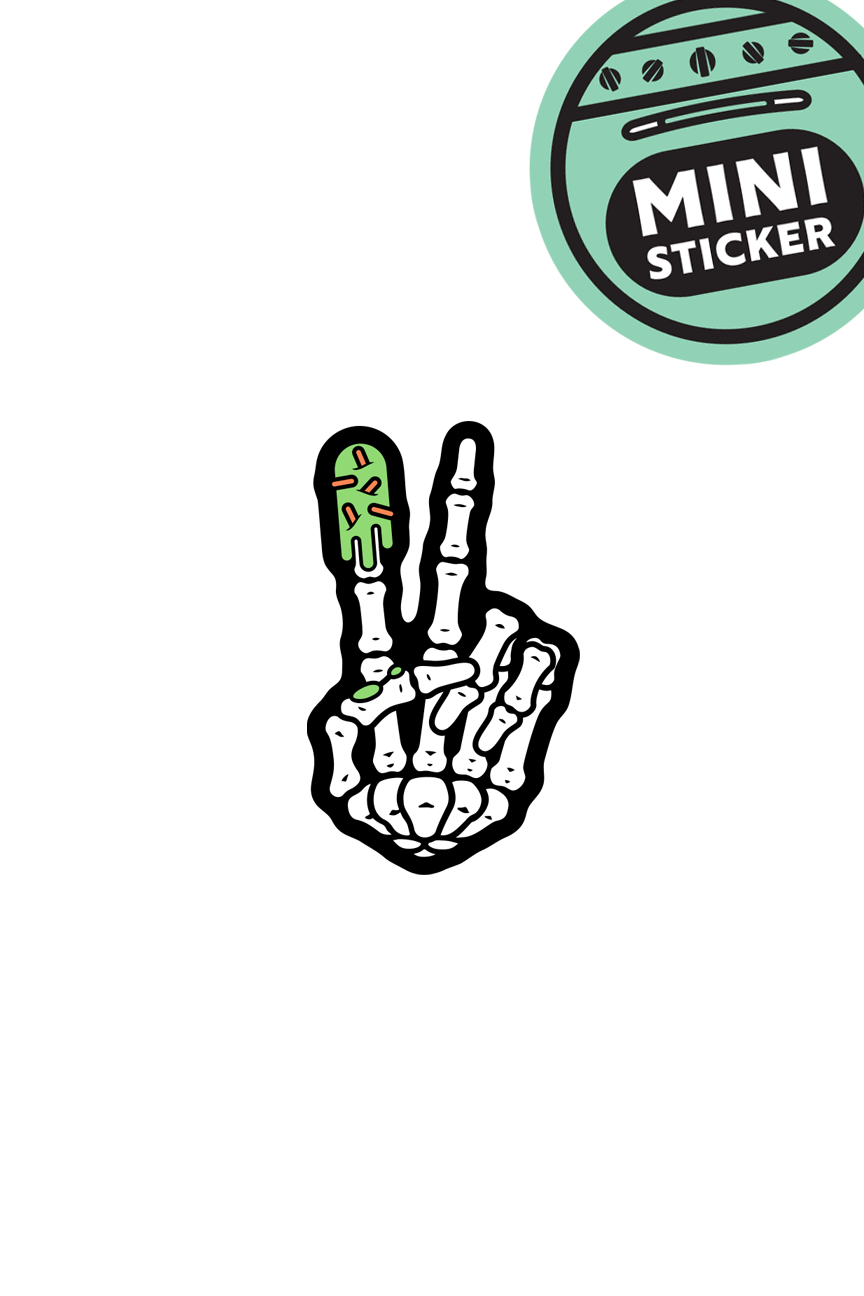 MINI STICKER - Skeleton Hand