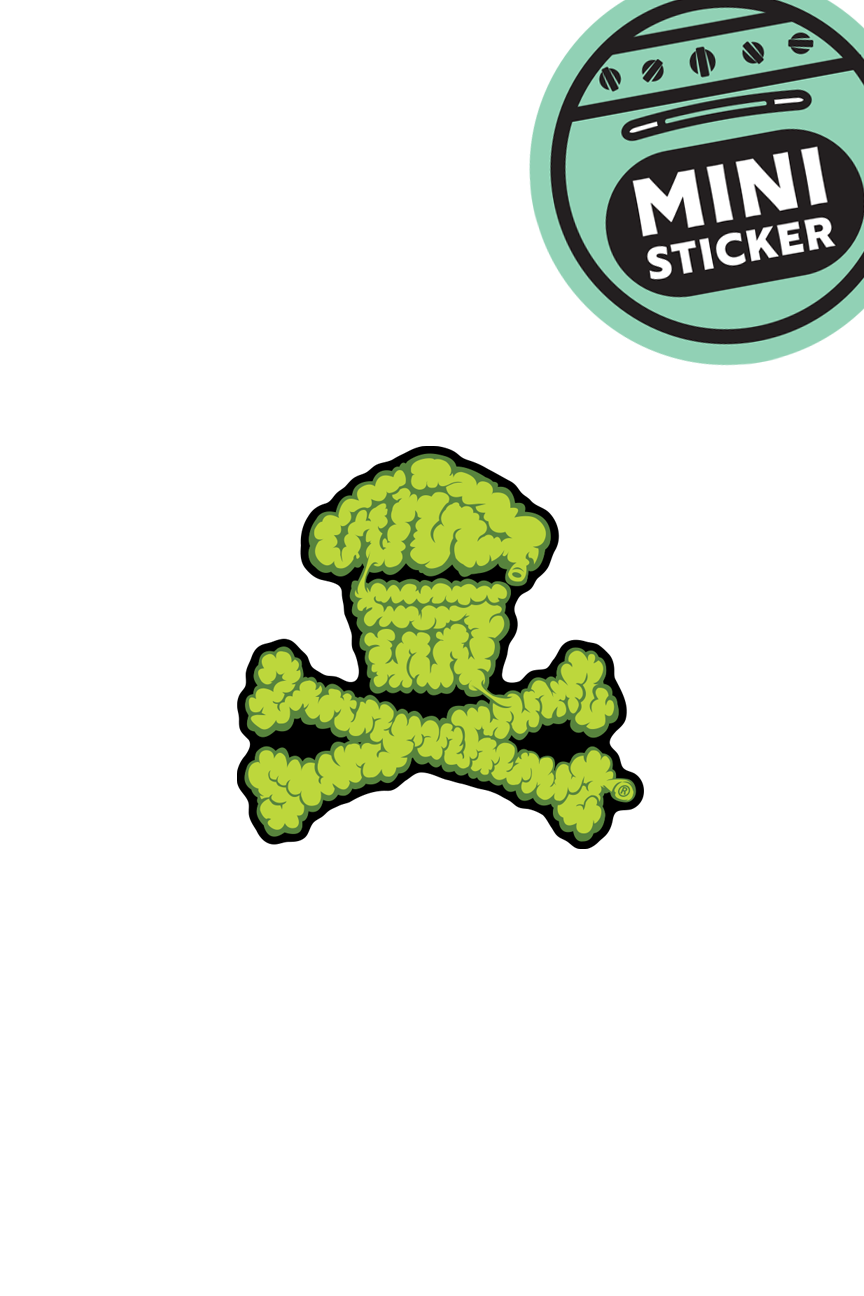 MINI STICKER - Crossbones Brains