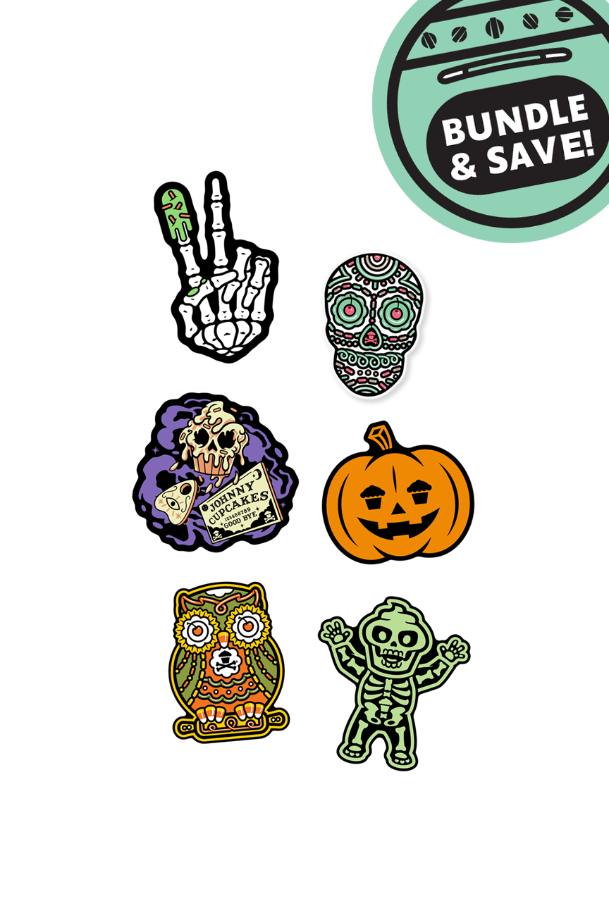 6 MINI STICKER BUNDLE - Original Spooky Essentials