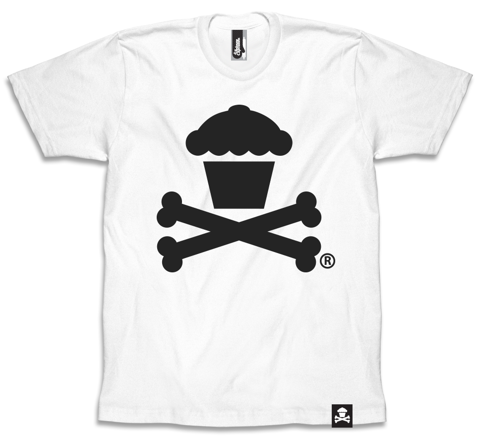 JC Vault - Adult Medium - Crossbones (White / Black)
