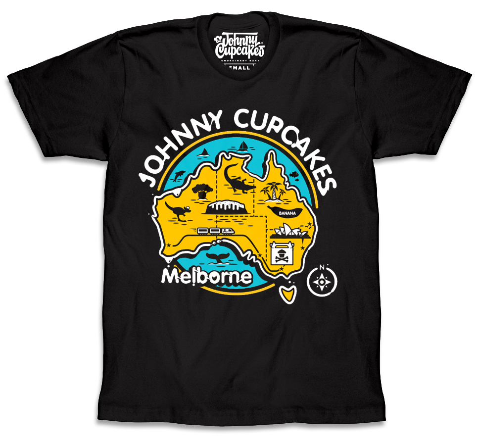 $10 Sale Tee - Melbourne Australia Map