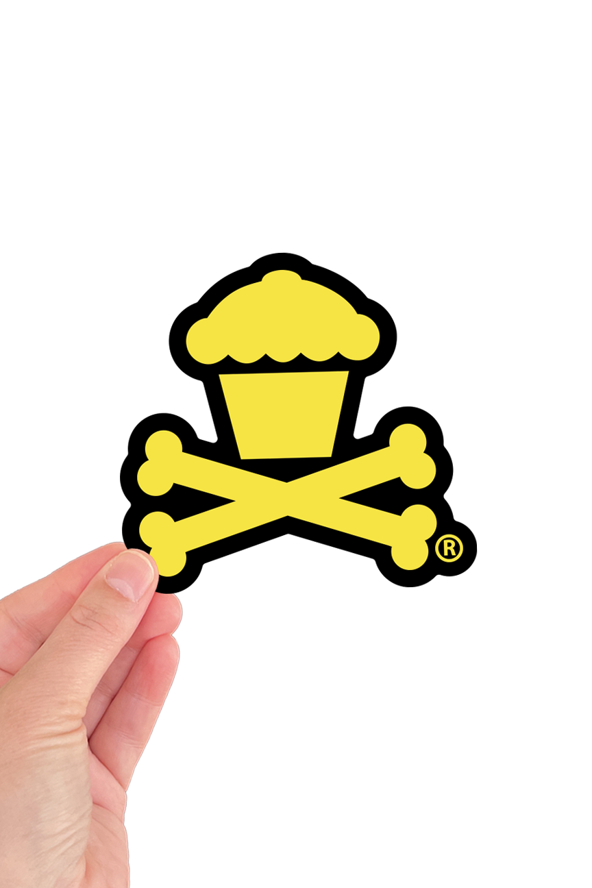 STICKER - Crossbones Colorway (Yellow)