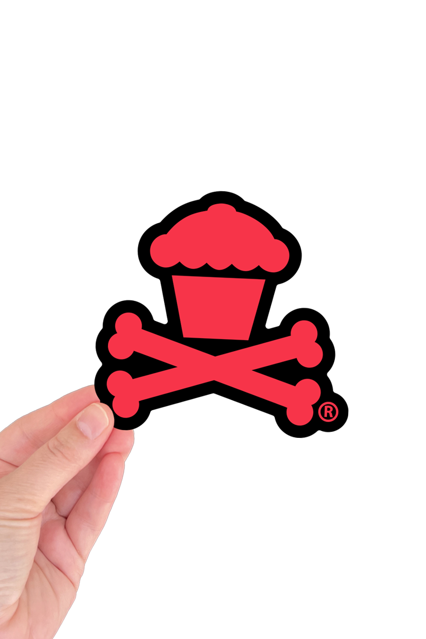 STICKER - Crossbones Colorway (Red)