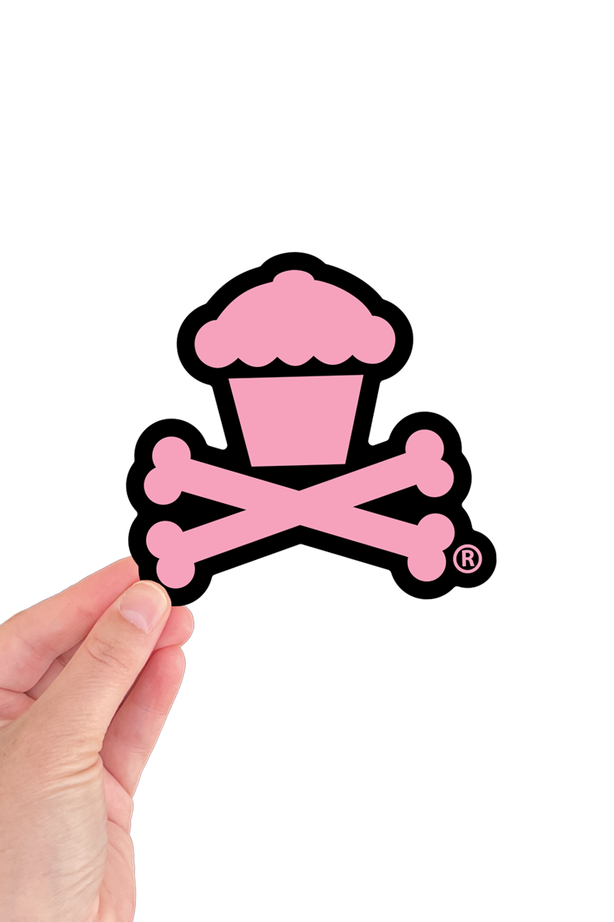 STICKER - Crossbones Colorway (Pink)