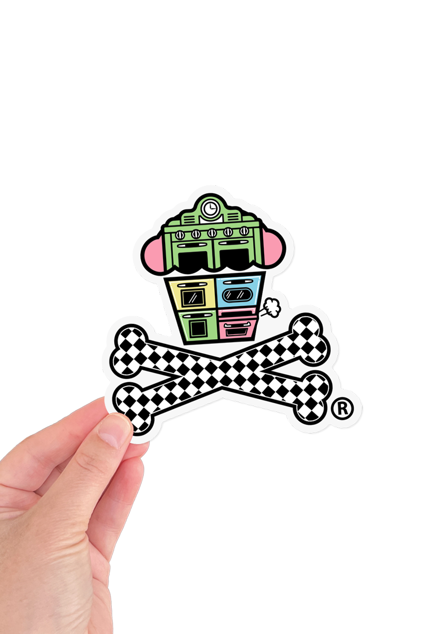 STICKER - Boston Ovens Crossbones