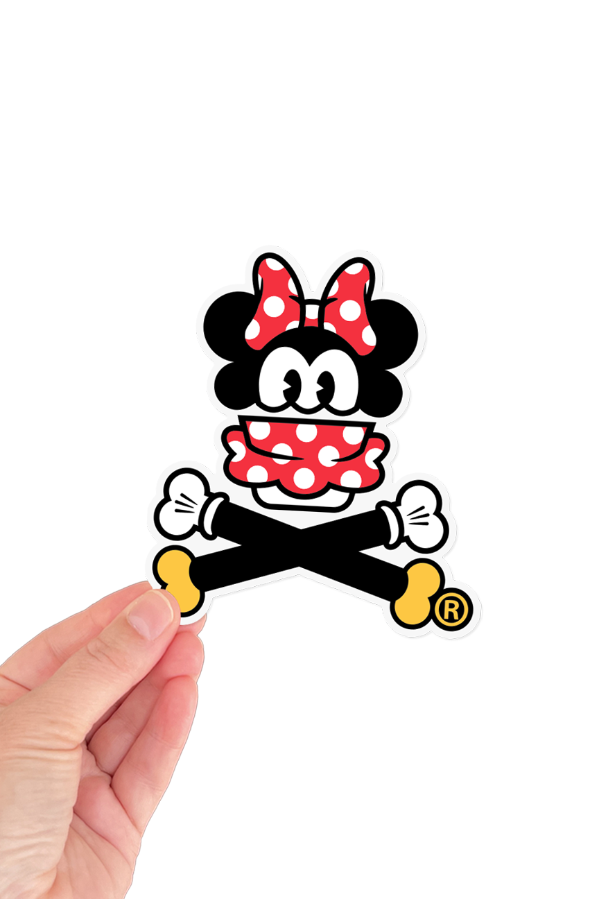 STICKER - Cinnamon-ie Mouse Crossbones
