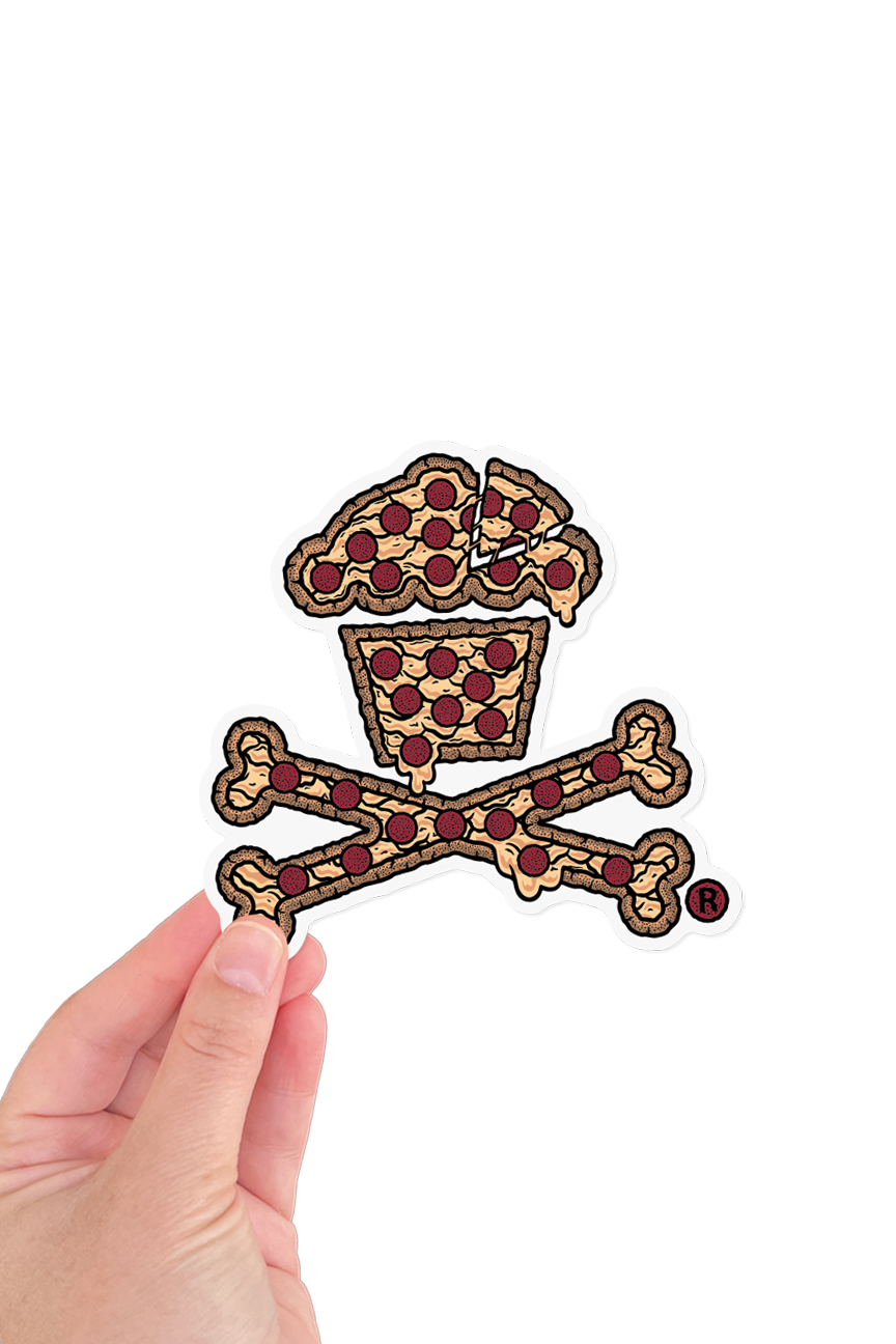 STICKER - Pizza Crossbones