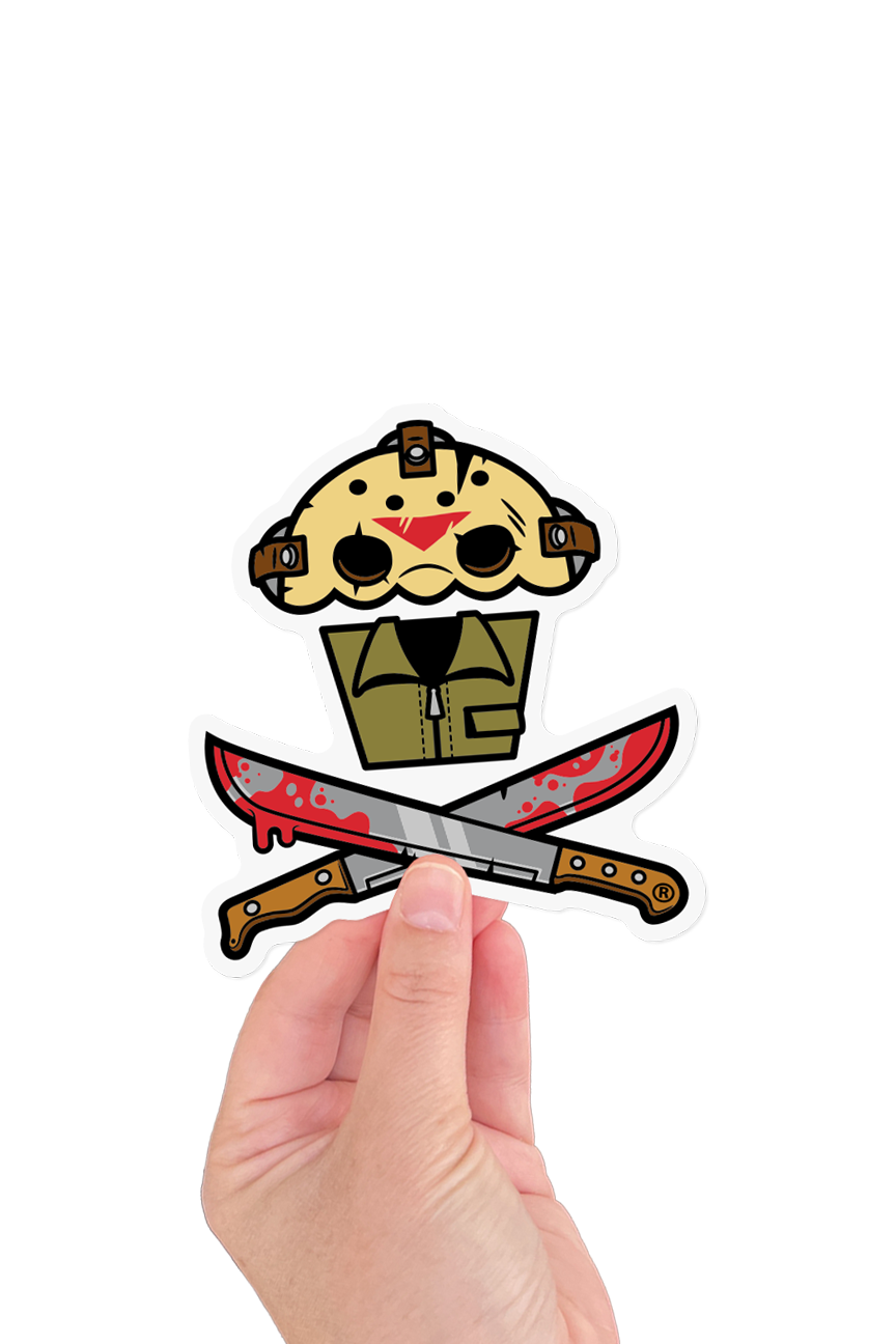STICKER - Camp Crystal Bake Crossbones